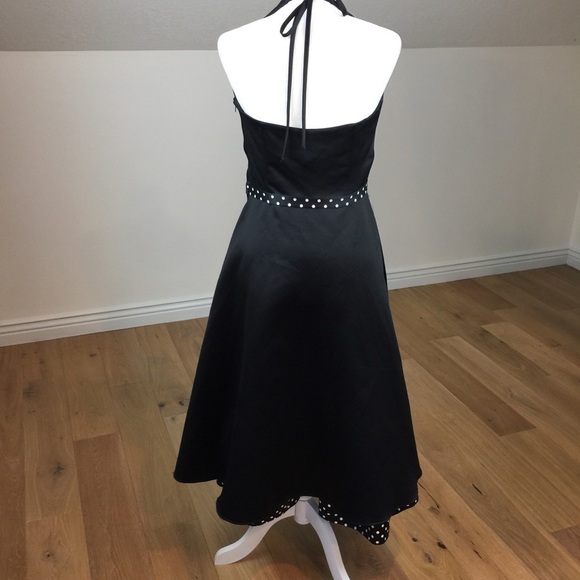 Vintage Gunne Sax X Jessica McClintock Black Polka - Picture 5 of 10